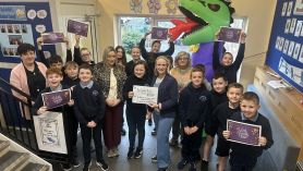 Clodagh’s presentation of £800 for Little Princess Trust
