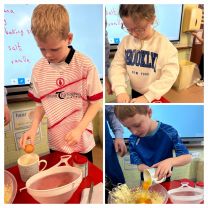 P4 and P5 baking banana bread! 