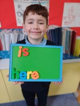 Primary 1 loving their key words work 